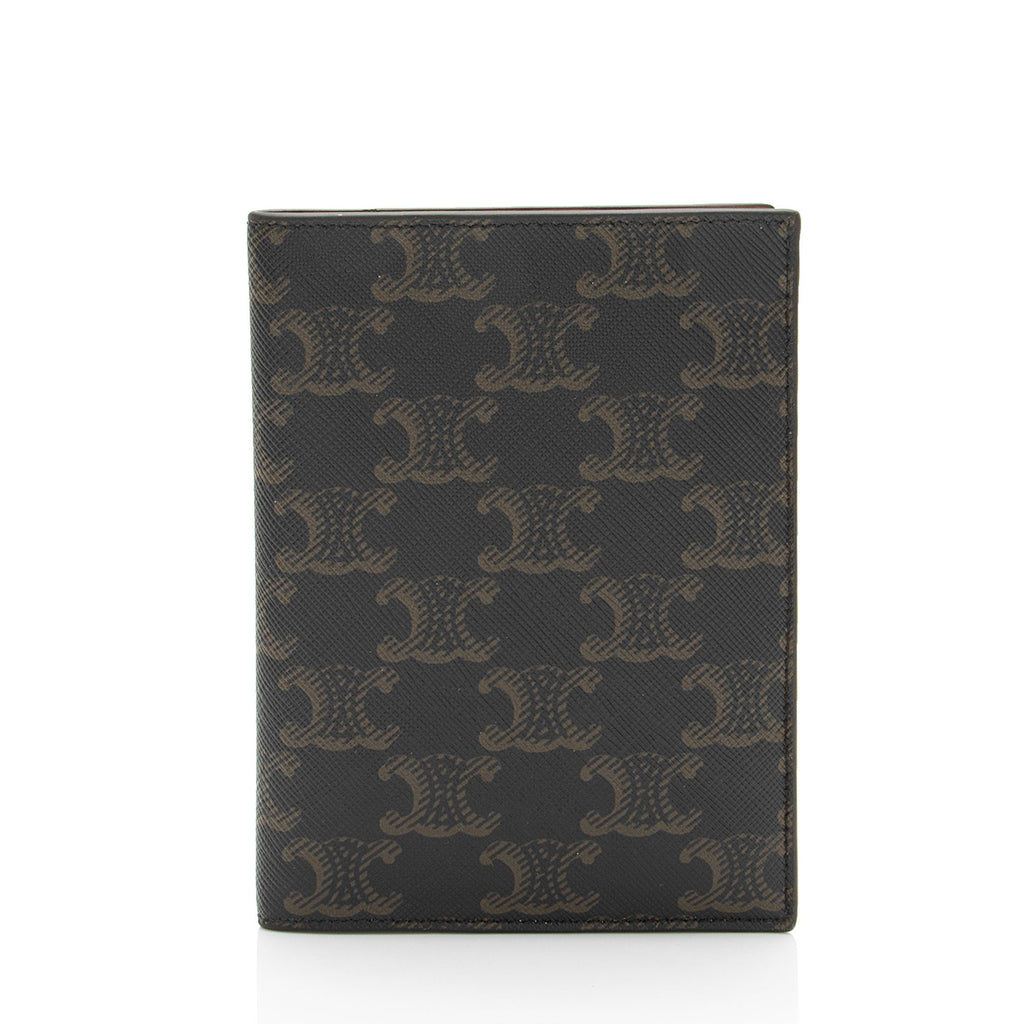 Celine Triomphe Canvas Passport Cover
