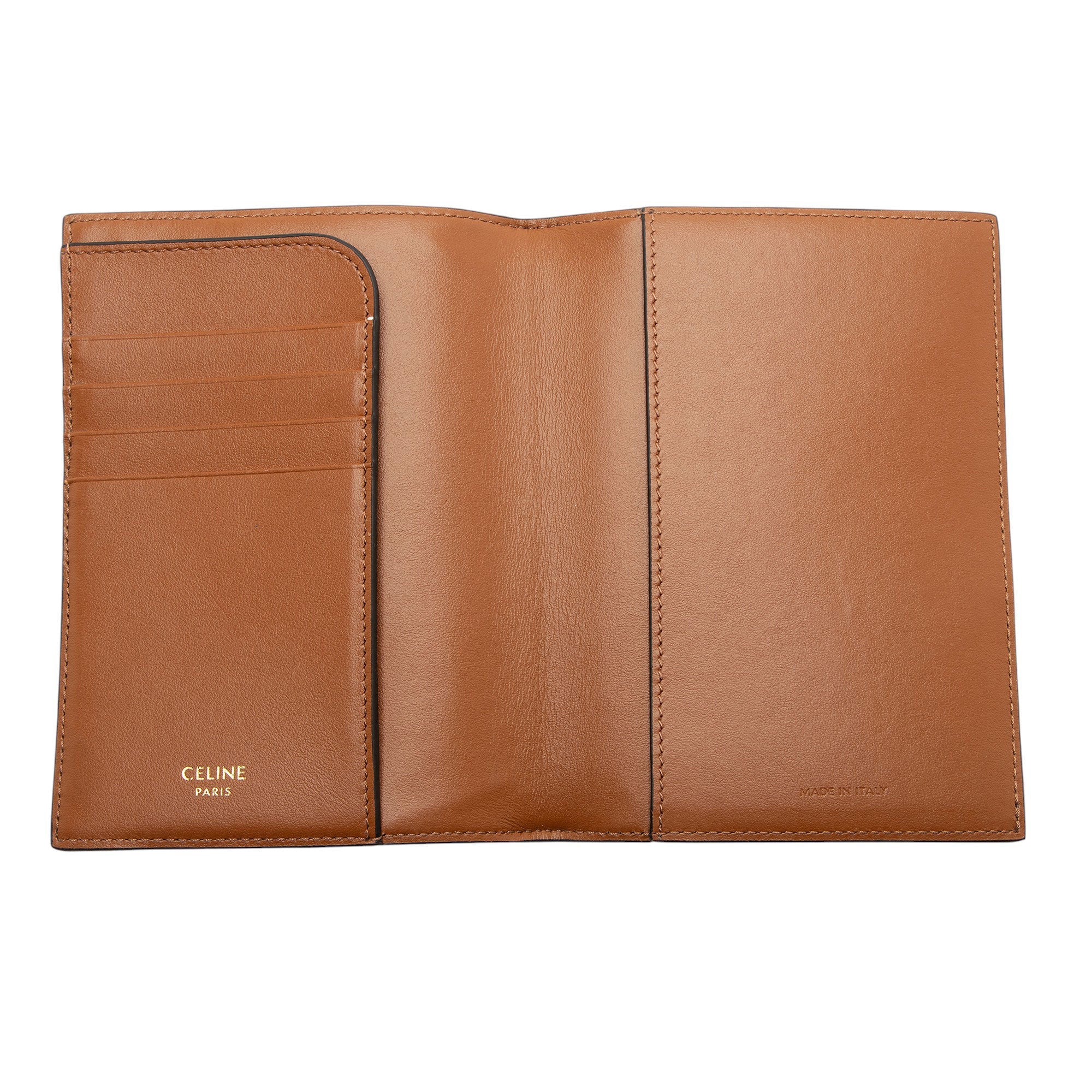 Celine Triomphe Canvas Passport Cover