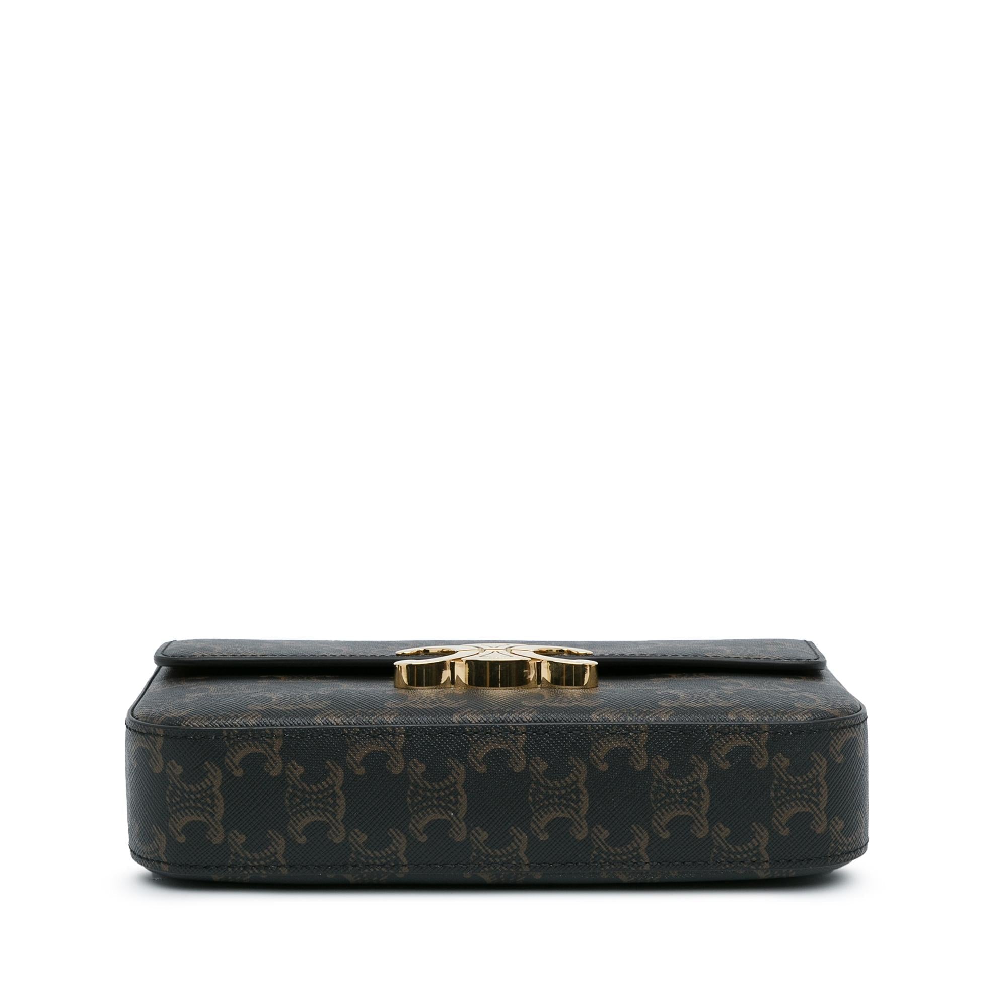 Celine Triomphe Claude Shoulder Bag (SHG-6baNOB)