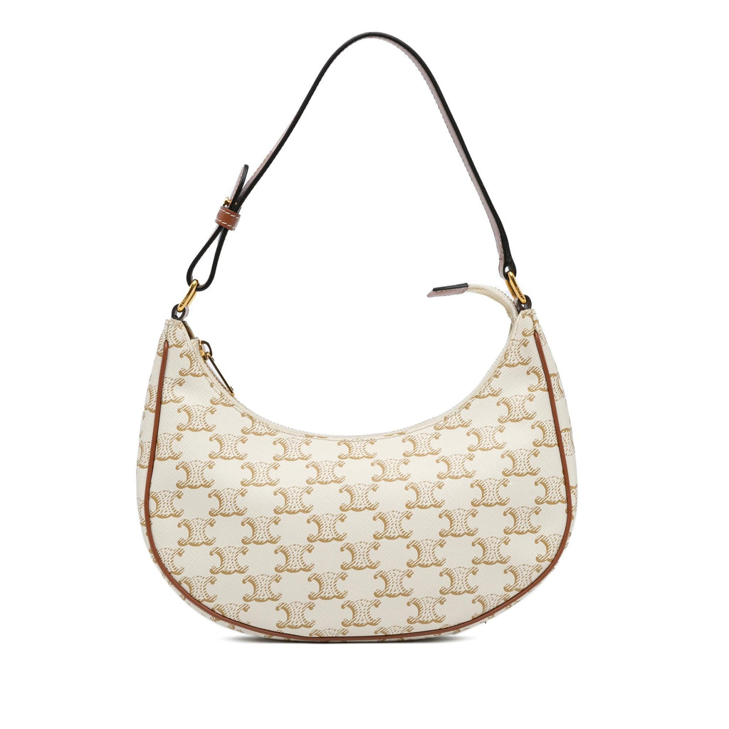 Celine Triomphe Coated Canvas Ava Shoulder Bag