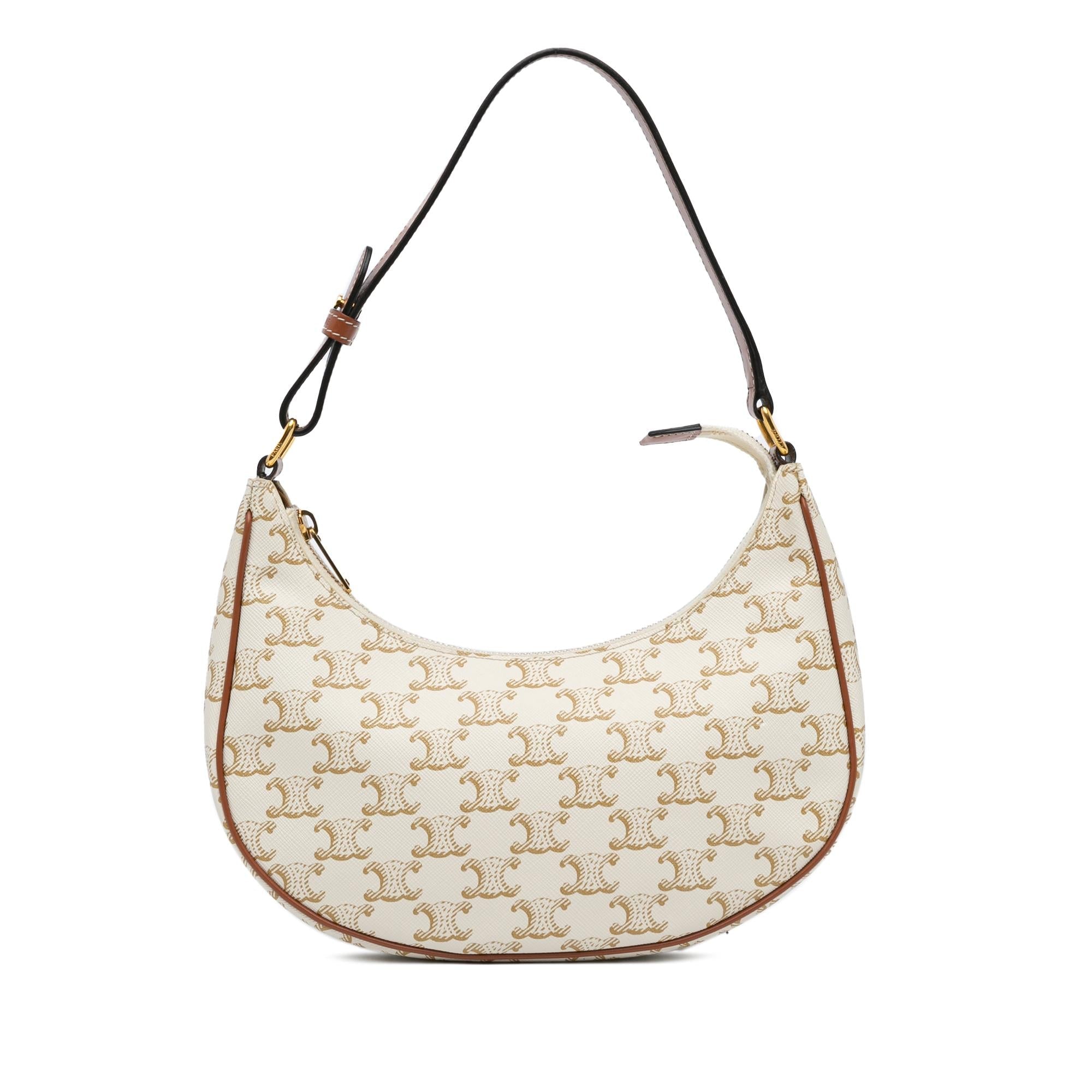 Celine Triomphe Coated Canvas Ava Shoulder Bag