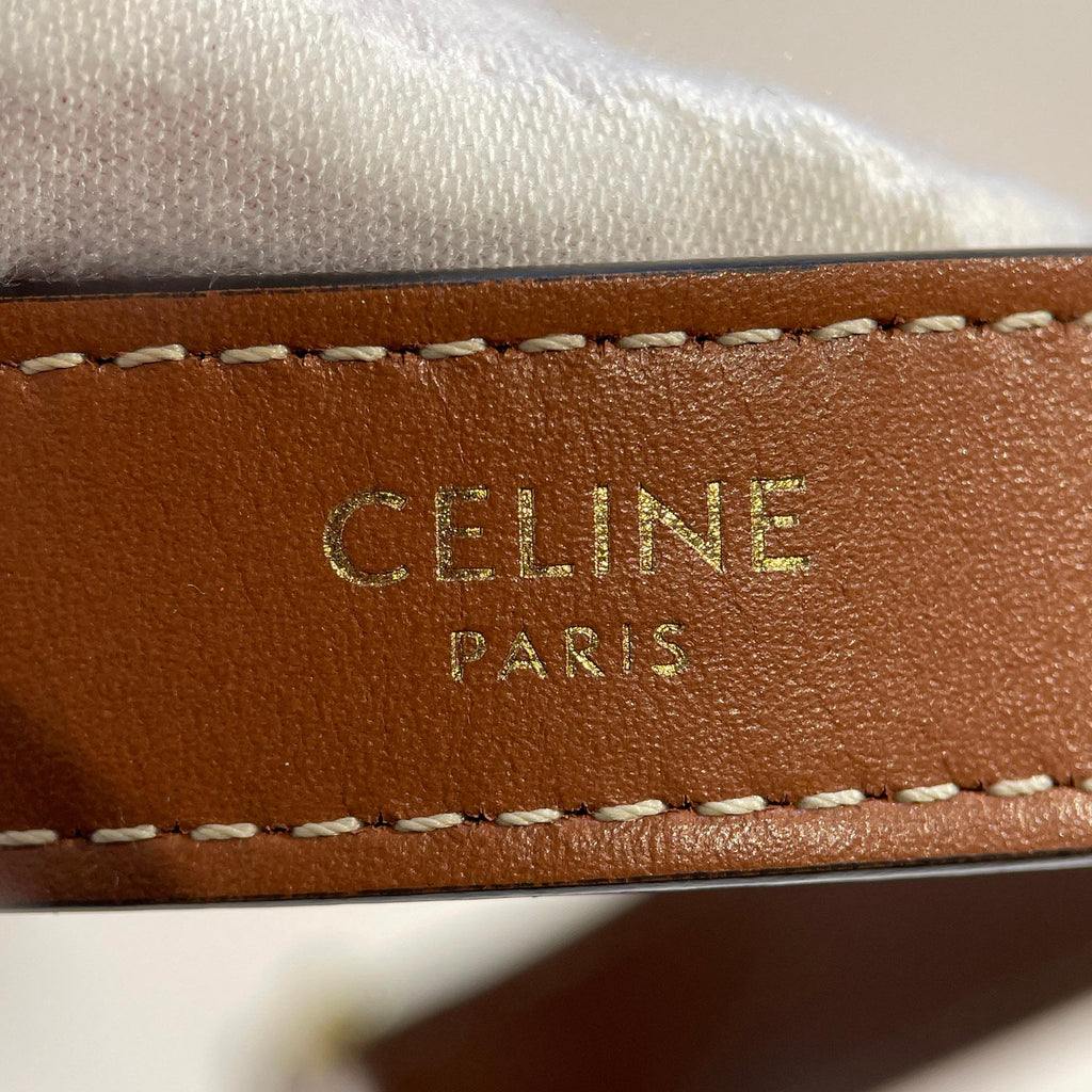 Celine Triomphe Coated Canvas Ava Shoulder Bag