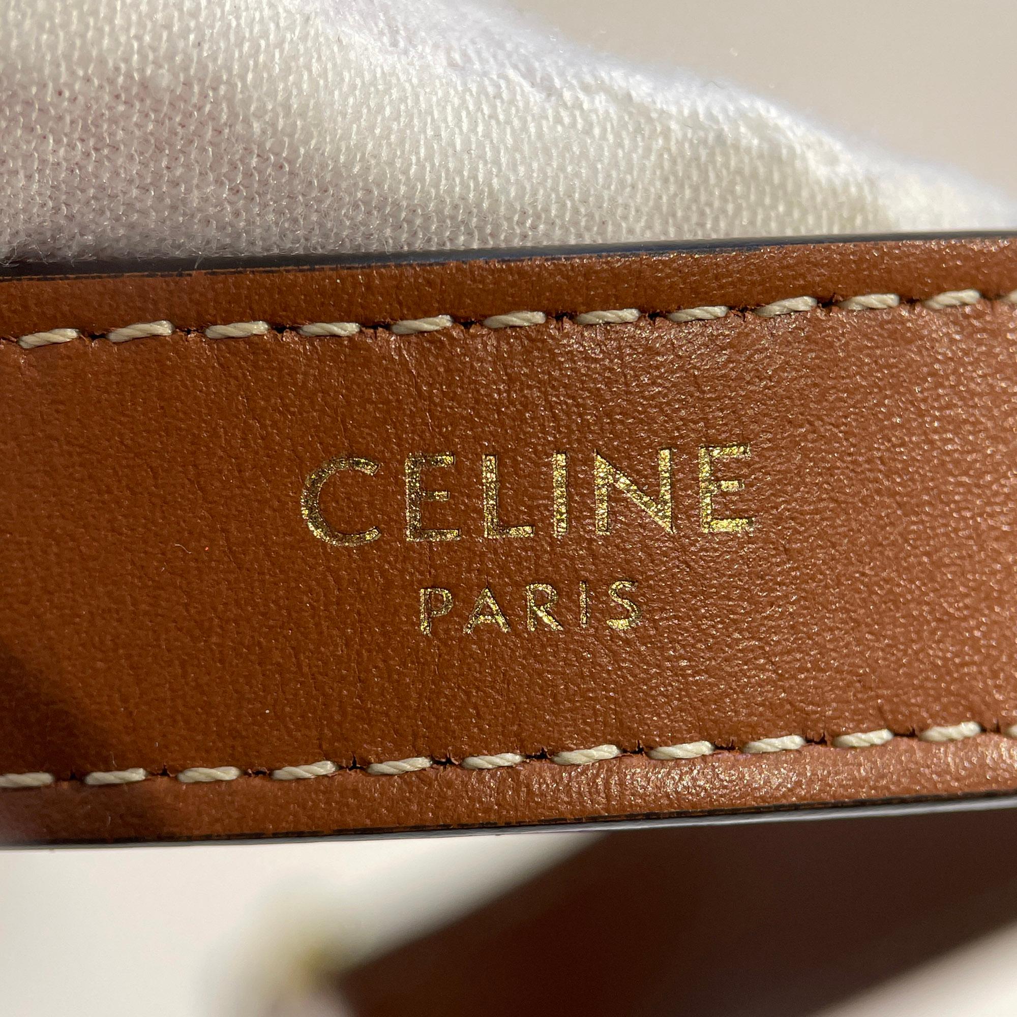Celine Triomphe Coated Canvas Ava Shoulder Bag