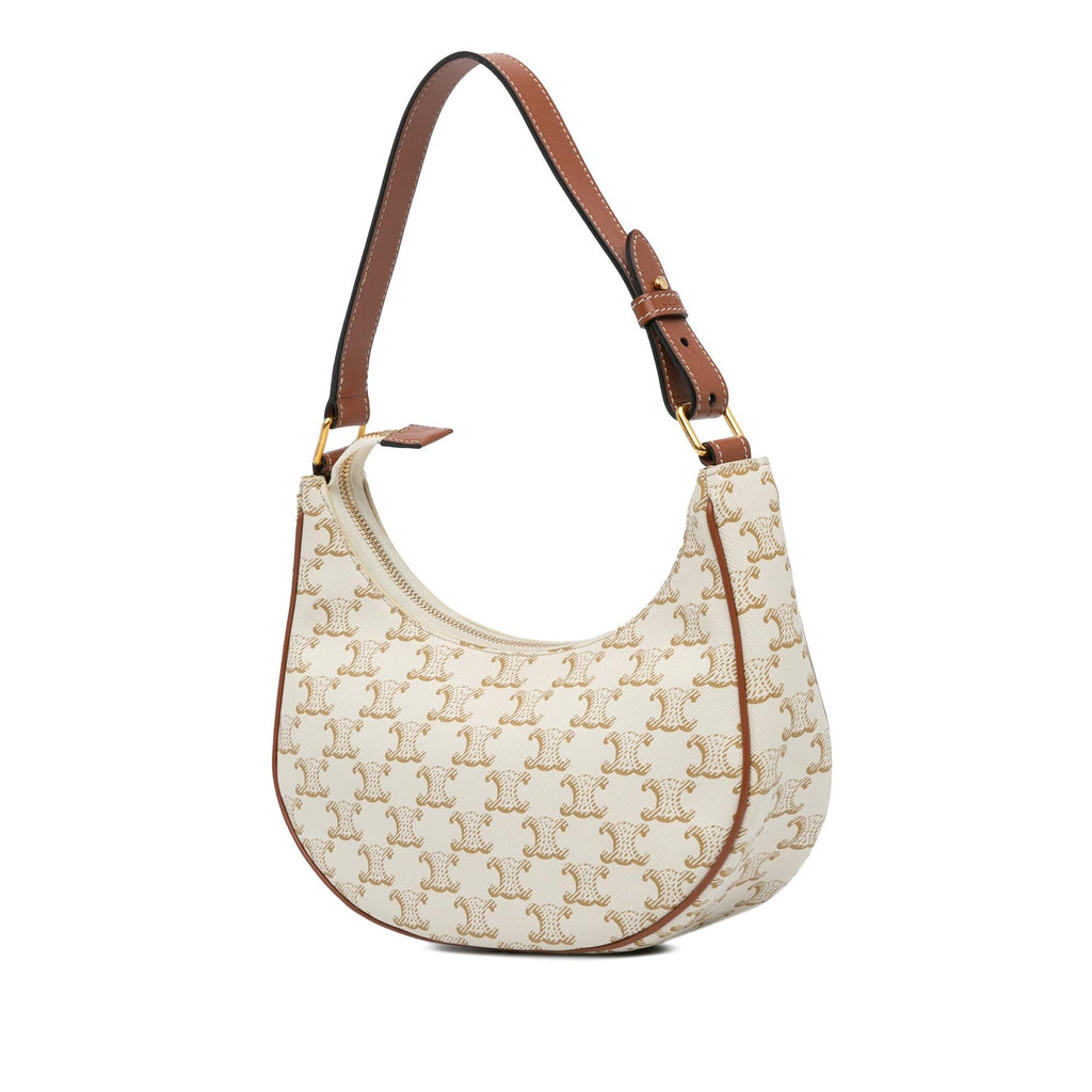 Celine Triomphe Coated Canvas Ava Shoulder Bag