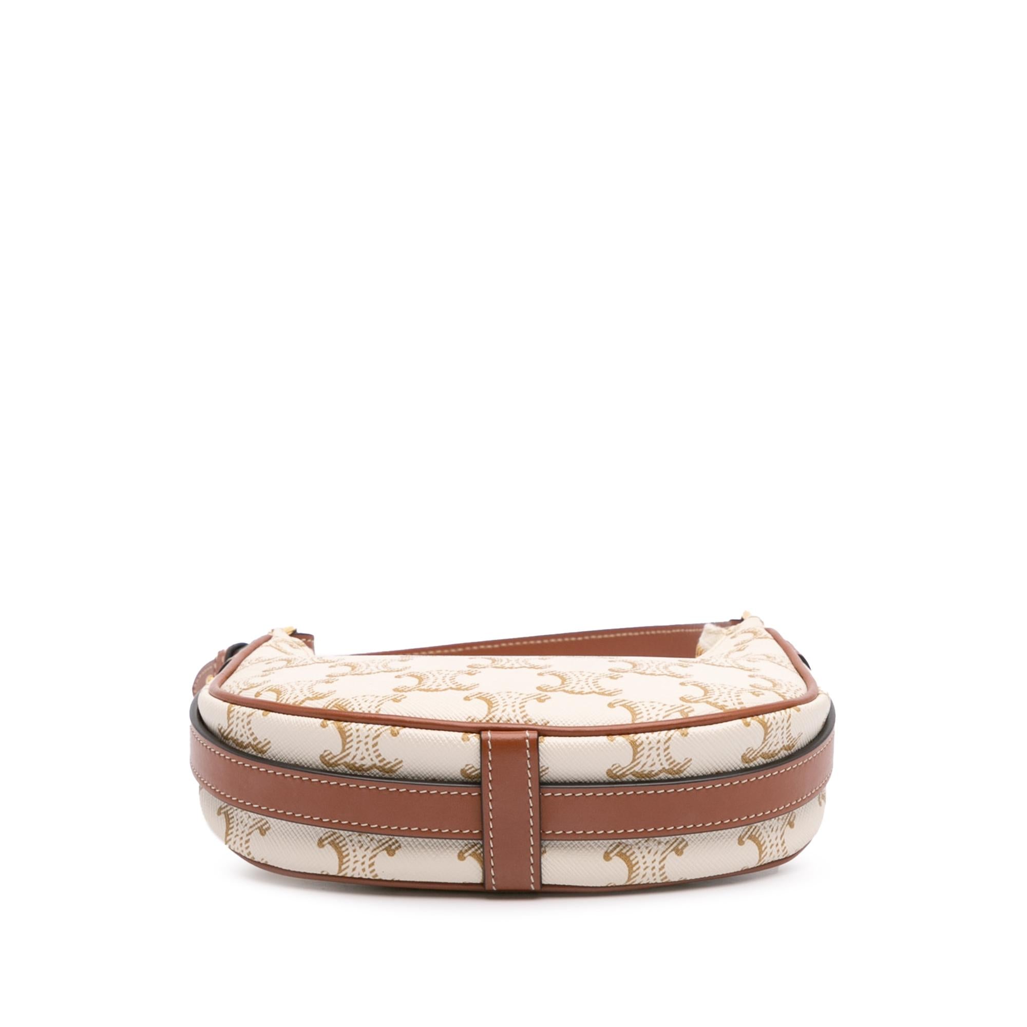 Celine Triomphe Coated Canvas Ava Shoulder Bag
