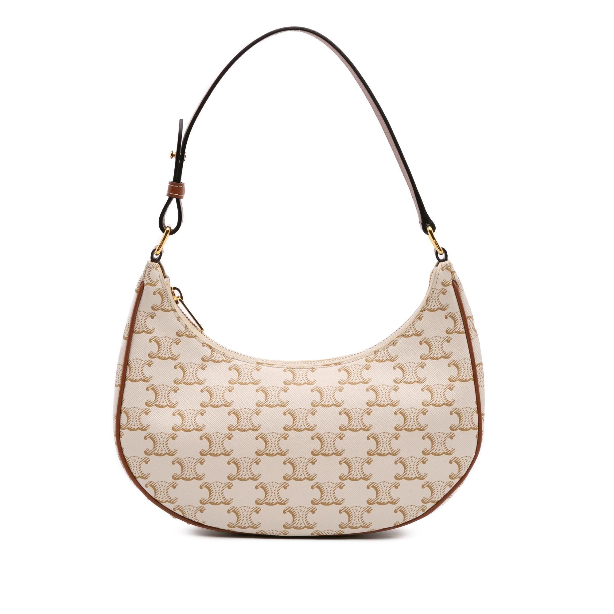 Celine Triomphe Coated Canvas Ava Shoulder Bag