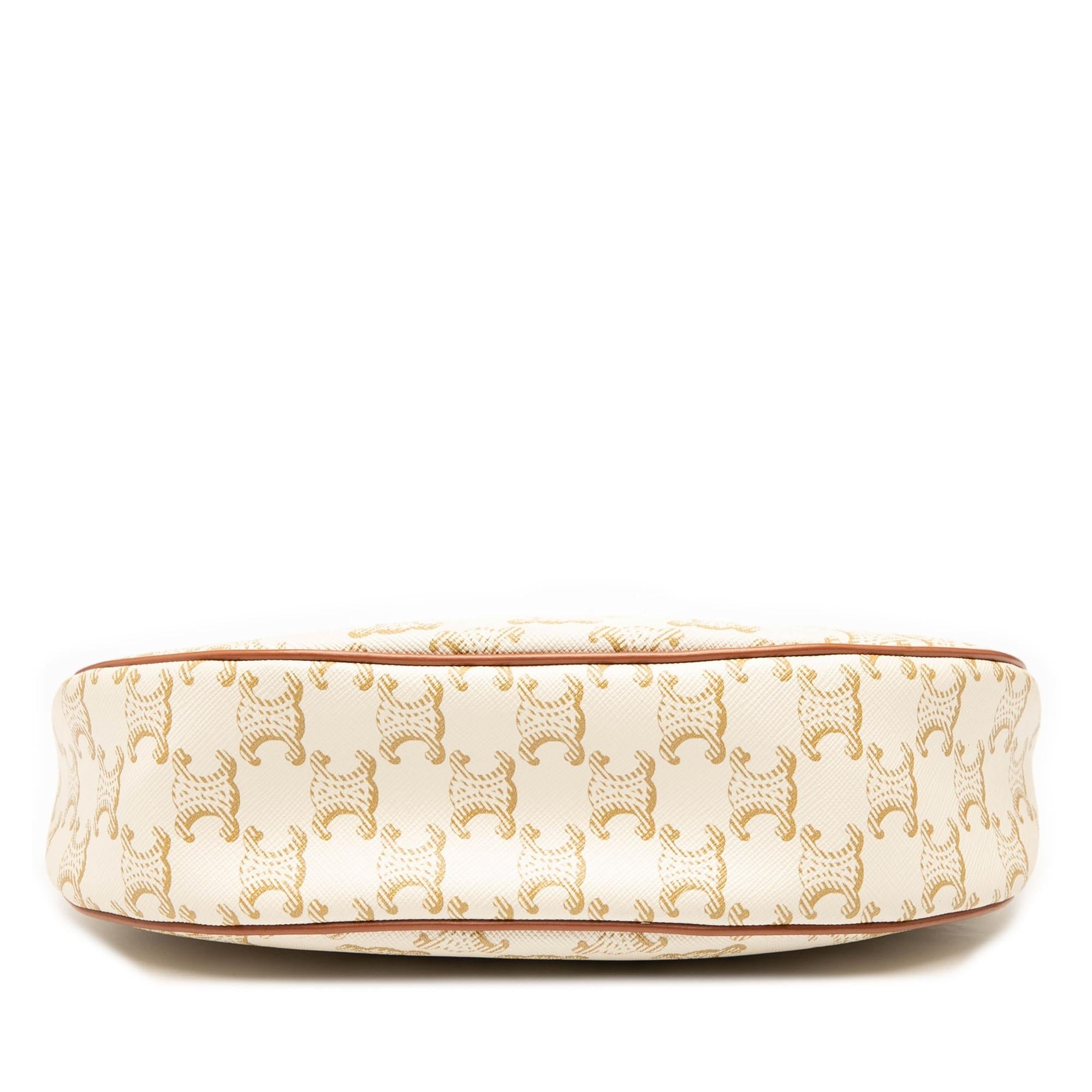 Celine Triomphe Coated Canvas Ava Shoulder Bag