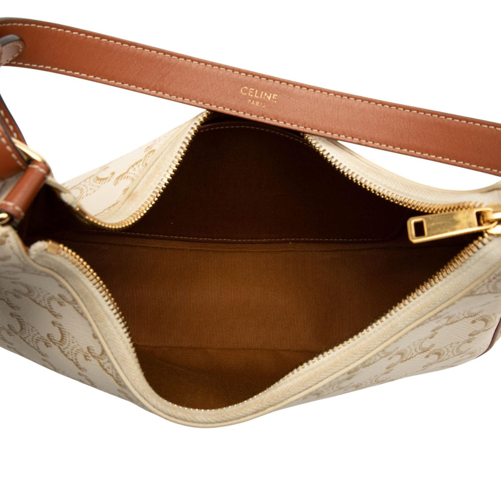 Celine Triomphe Coated Canvas Ava Shoulder Bag