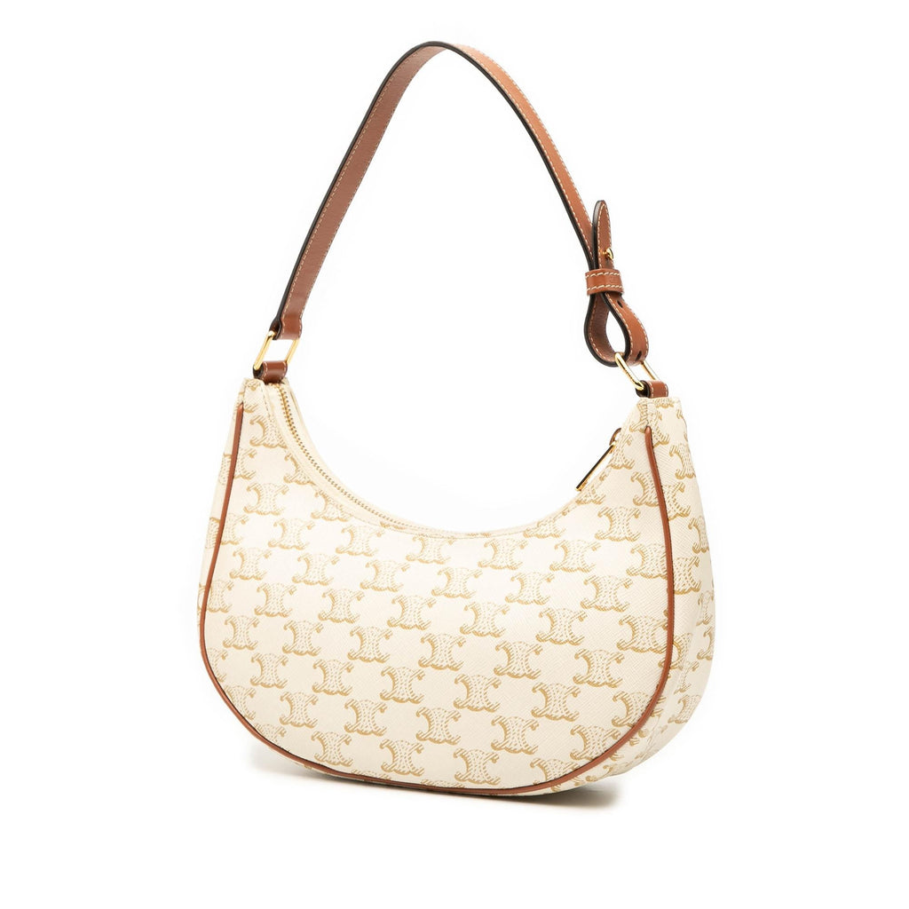 Celine Triomphe Coated Canvas Ava Shoulder Bag