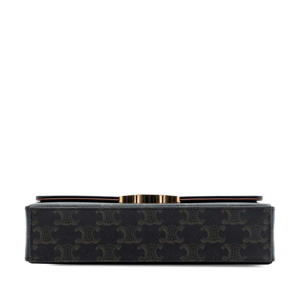 Celine Triomphe Coated Canvas Box Top Handle Bag