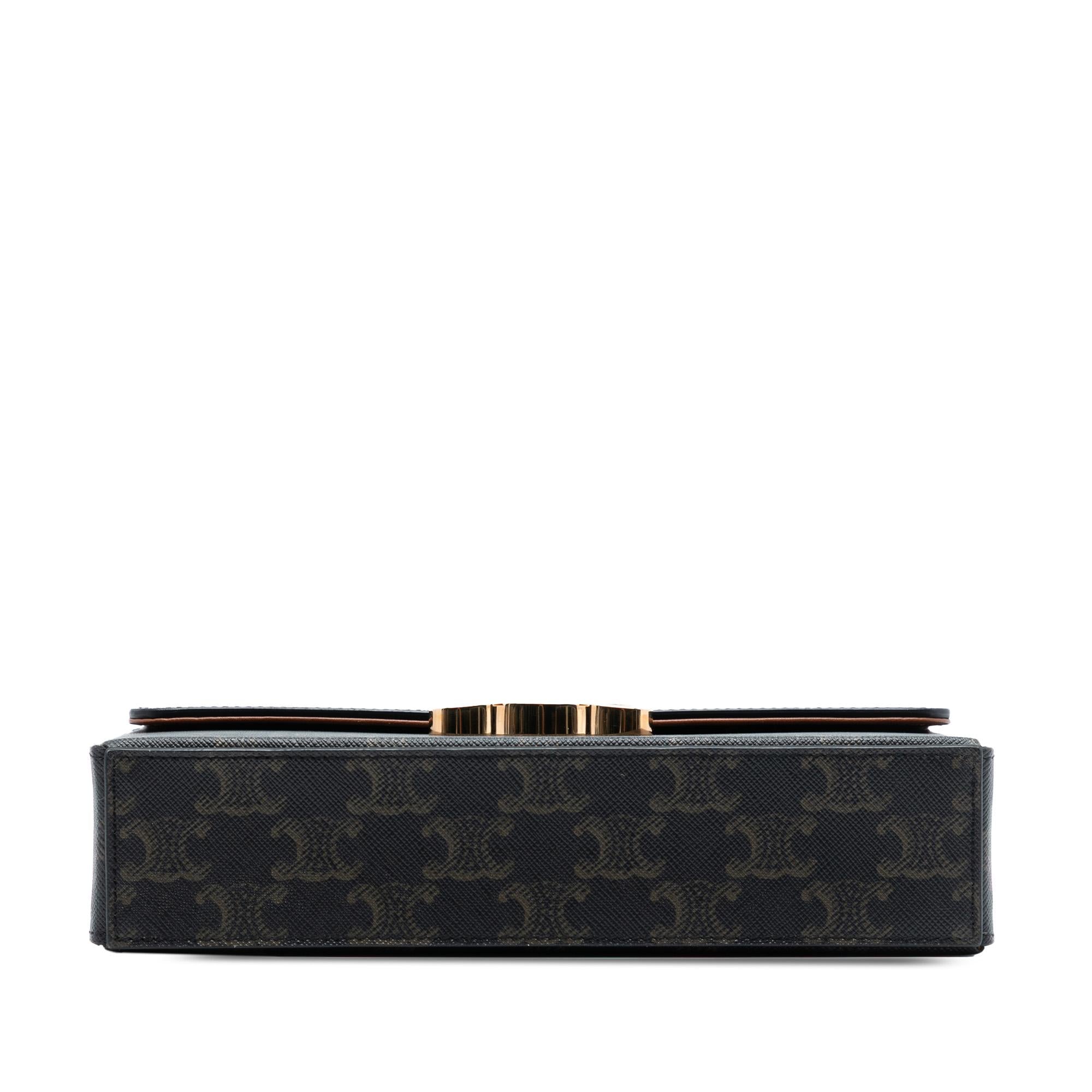 Celine Triomphe Coated Canvas Box Top Handle Bag