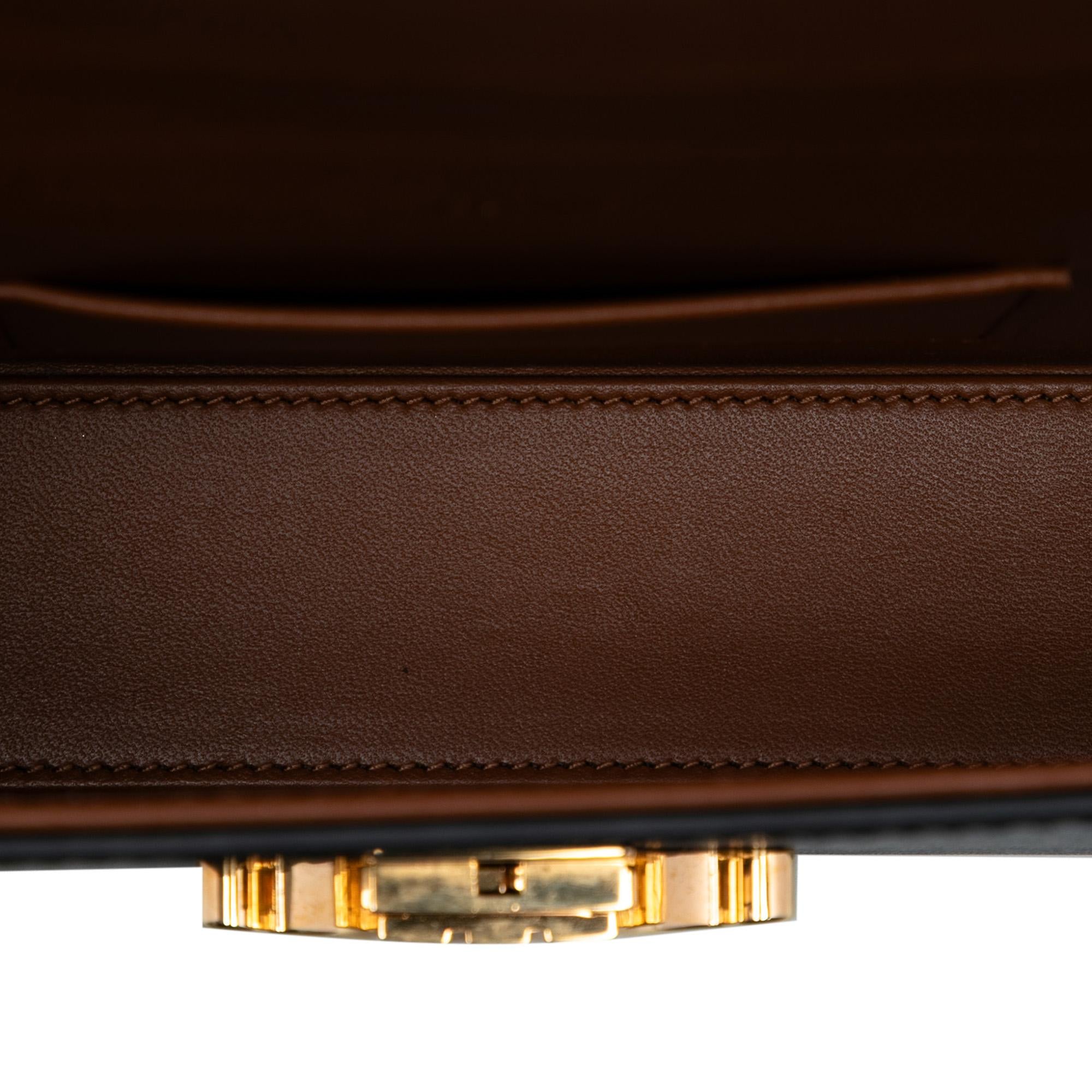 Celine Triomphe Coated Canvas Box Top Handle Bag