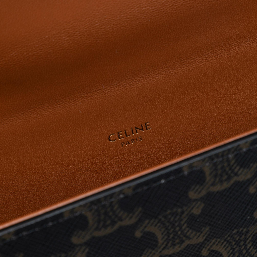 Celine Triomphe Coated Canvas Box Top Handle Bag