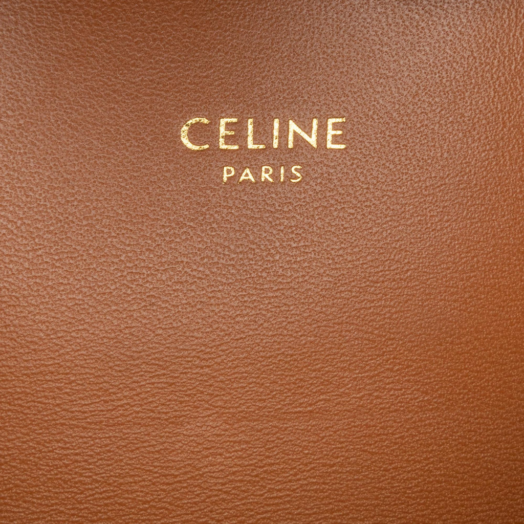 Celine Triomphe Coated Canvas Claude Shoulder Bag
