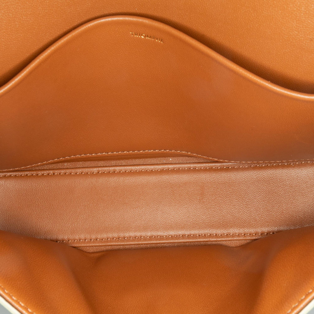 Celine Triomphe Coated Canvas Claude Shoulder Bag