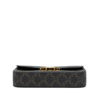 Celine Triomphe Coated Canvas Claude Shoulder Bag