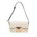Celine Triomphe Coated Canvas Claude Shoulder Bag