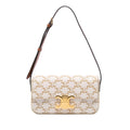 Celine Triomphe Coated Canvas Claude Shoulder Bag