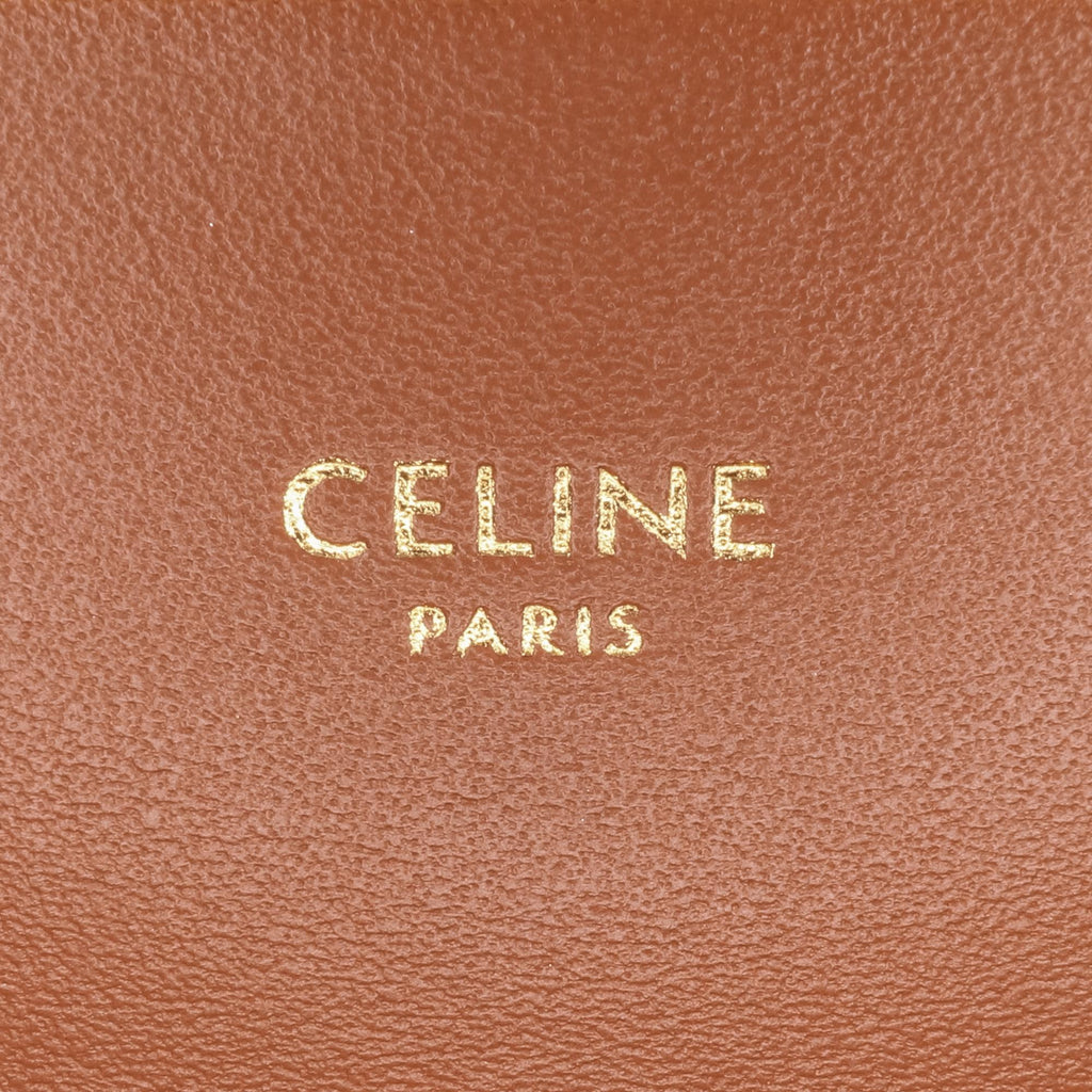 Celine Triomphe Coated Canvas Claude Shoulder Bag