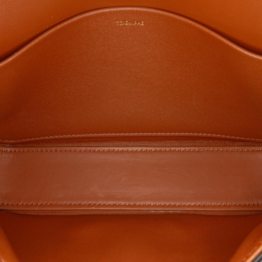 Celine Triomphe Coated Canvas Claude Shoulder Bag