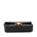 Celine Triomphe Coated Canvas Claude Shoulder Bag