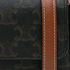 Celine Triomphe Coated Canvas Claude Shoulder Bag