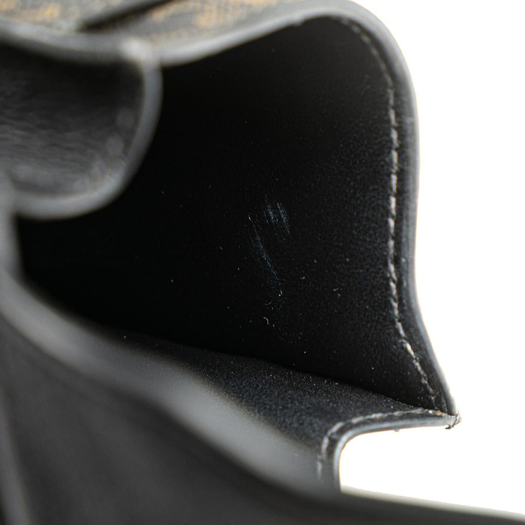 Celine Triomphe Coated Canvas Phone Pouch Flap Crossbody
