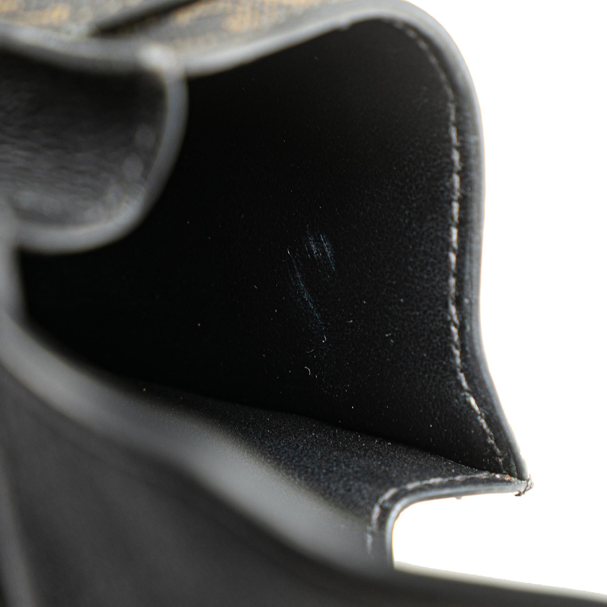 Celine Triomphe Coated Canvas Phone Pouch Flap Crossbody