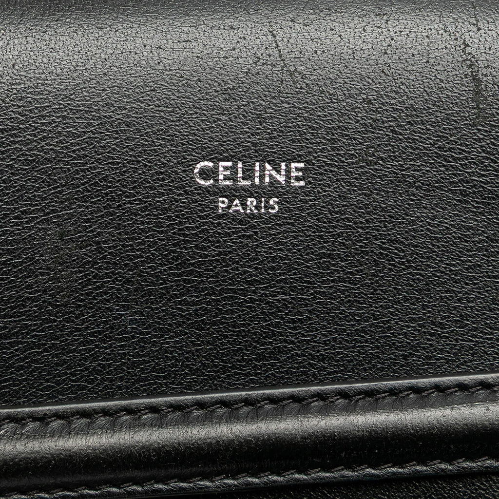Celine Triomphe Coated Canvas Phone Pouch Flap Crossbody
