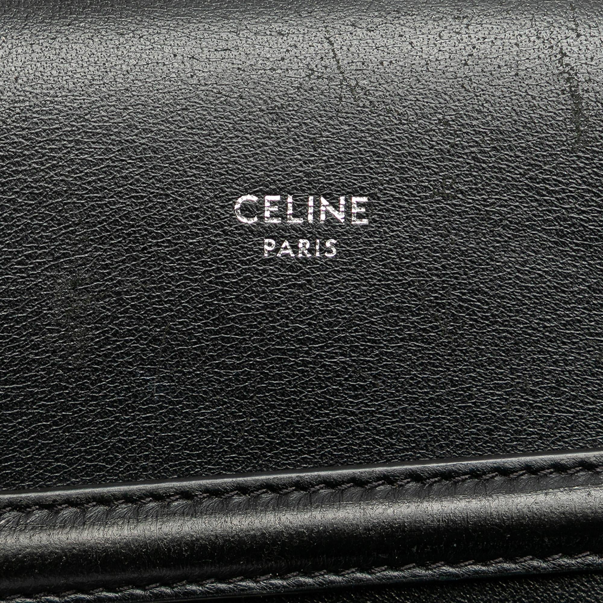Celine Triomphe Coated Canvas Phone Pouch Flap Crossbody