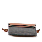 Celine Triomphe Coated Canvas Phone Pouch Flap Crossbody