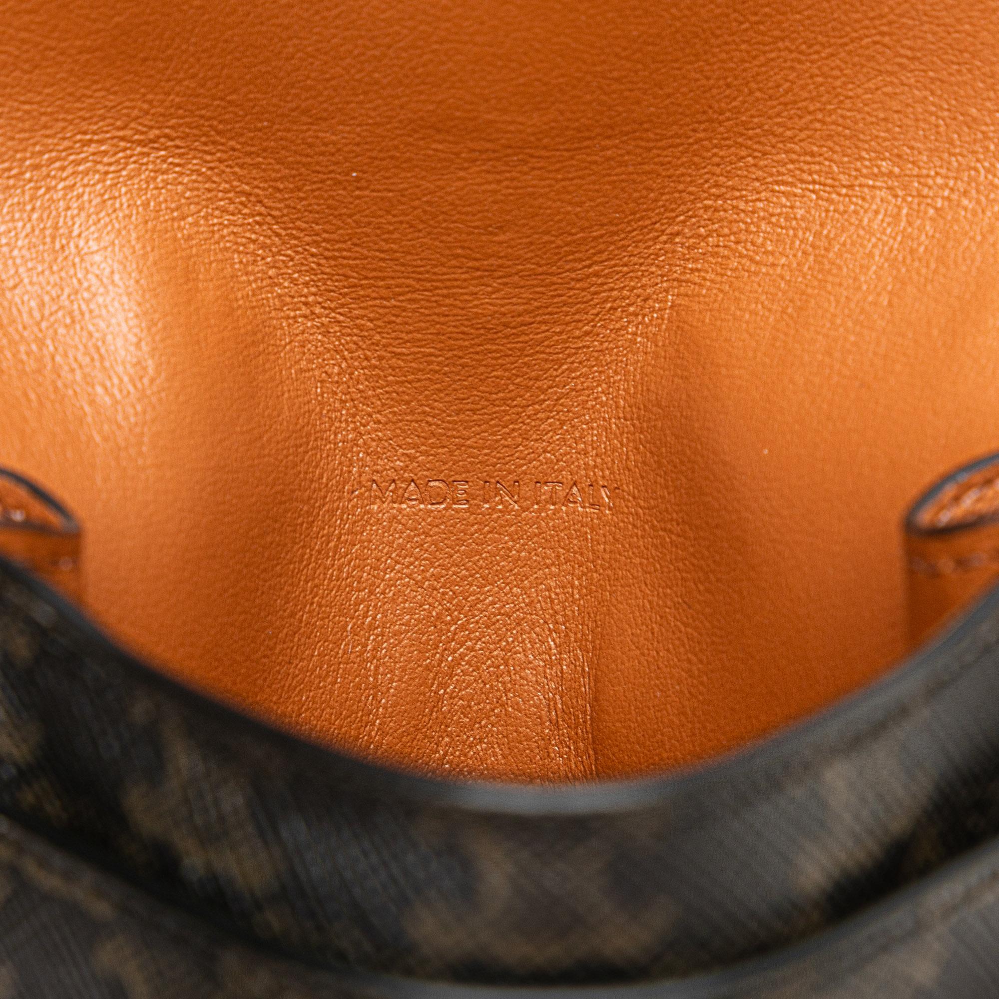 Celine Triomphe Coated Canvas Phone Pouch Flap Crossbody