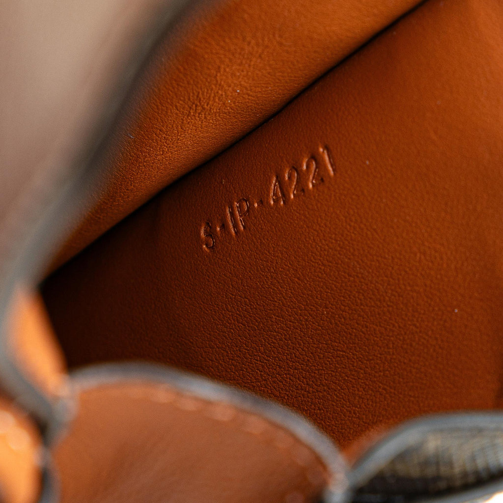 Celine Triomphe Coated Canvas and Lambskin Phone Pouch with Flap