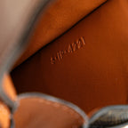 Celine Triomphe Coated Canvas and Lambskin Phone Pouch with Flap