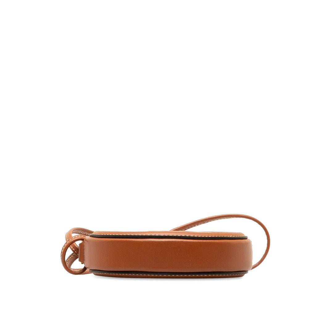 Celine Triomphe Cuir Oval Clutch