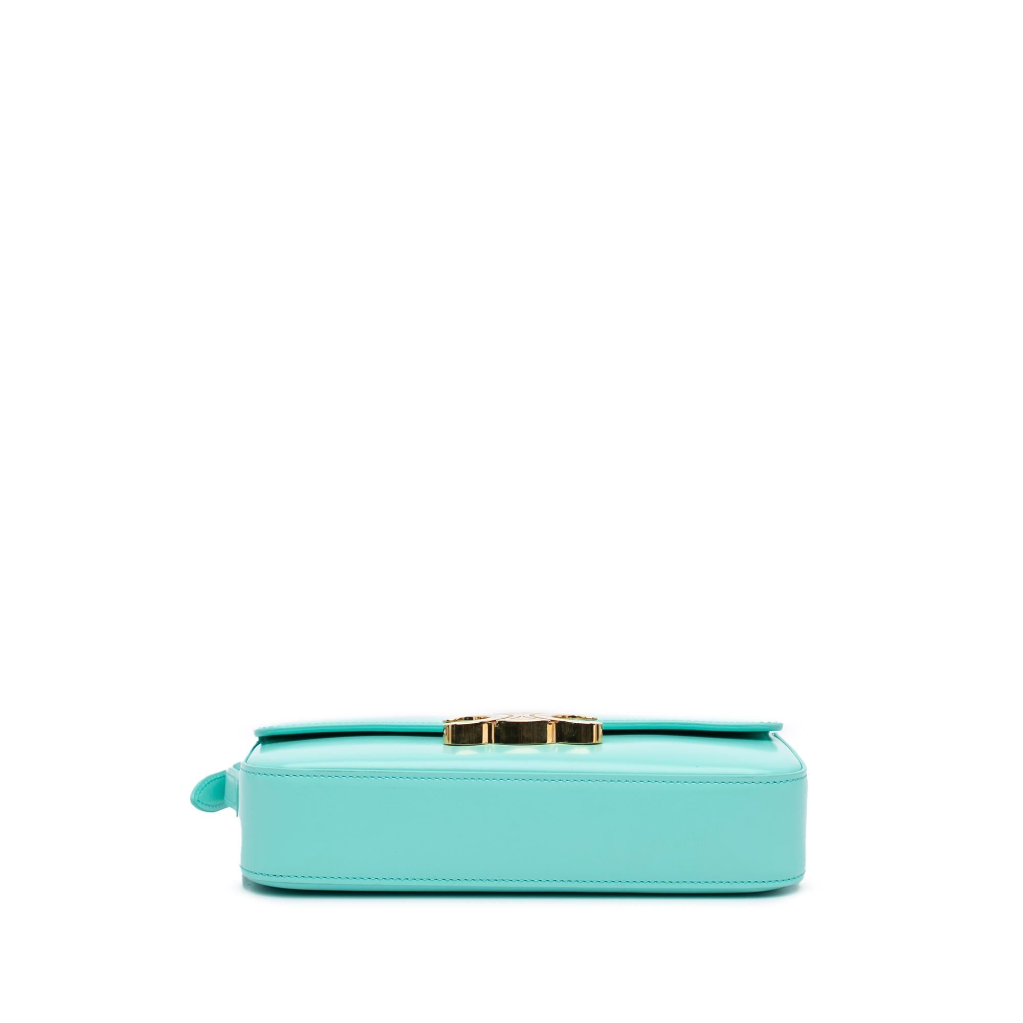 Celine Triomphe Leather Claude Shoulder Bag