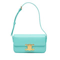Celine Triomphe Leather Claude Shoulder Bag