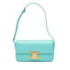 Celine Triomphe Leather Claude Shoulder Bag