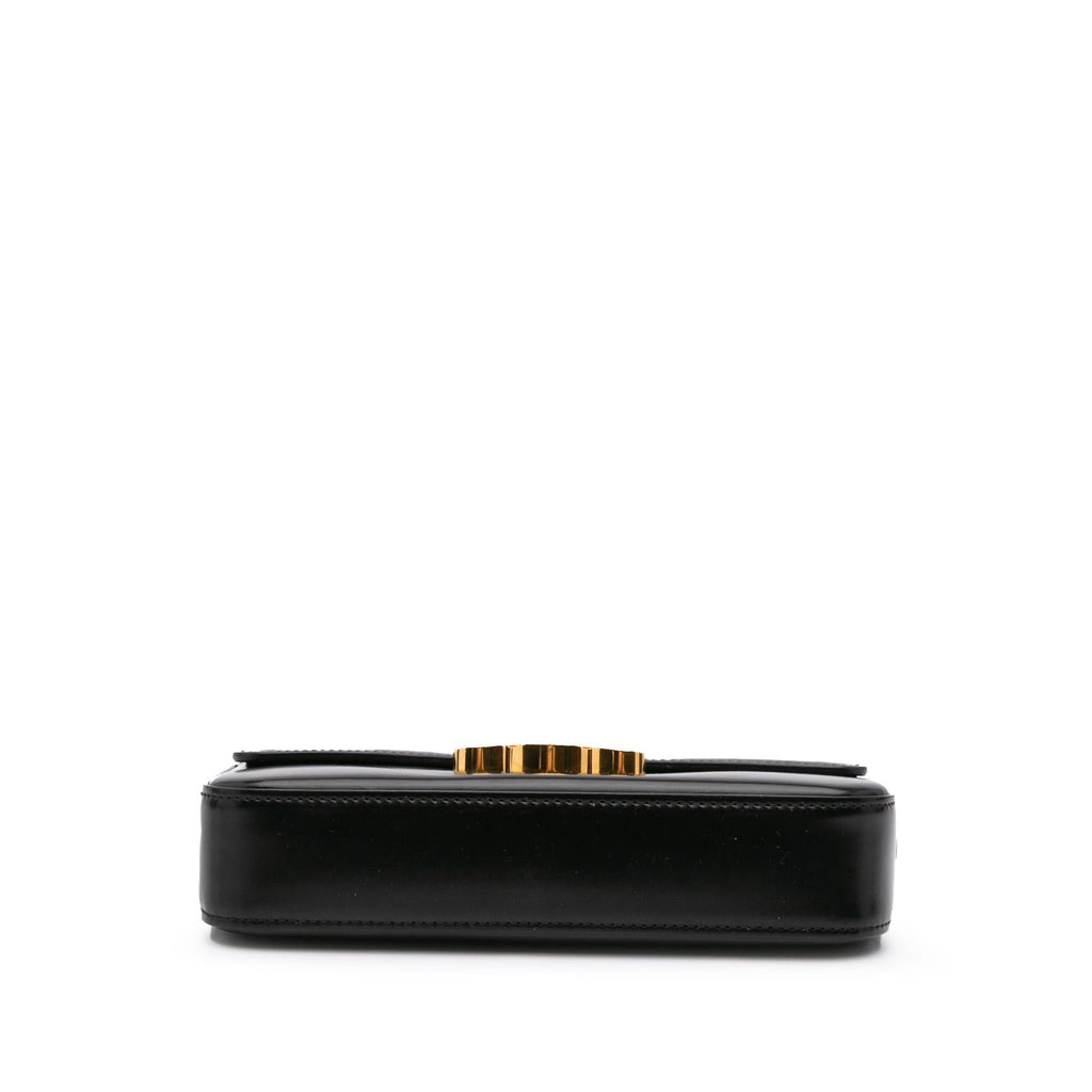 Celine Triomphe Leather Claude Shoulder Bag
