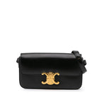 Celine Triomphe Leather Claude Shoulder Bag