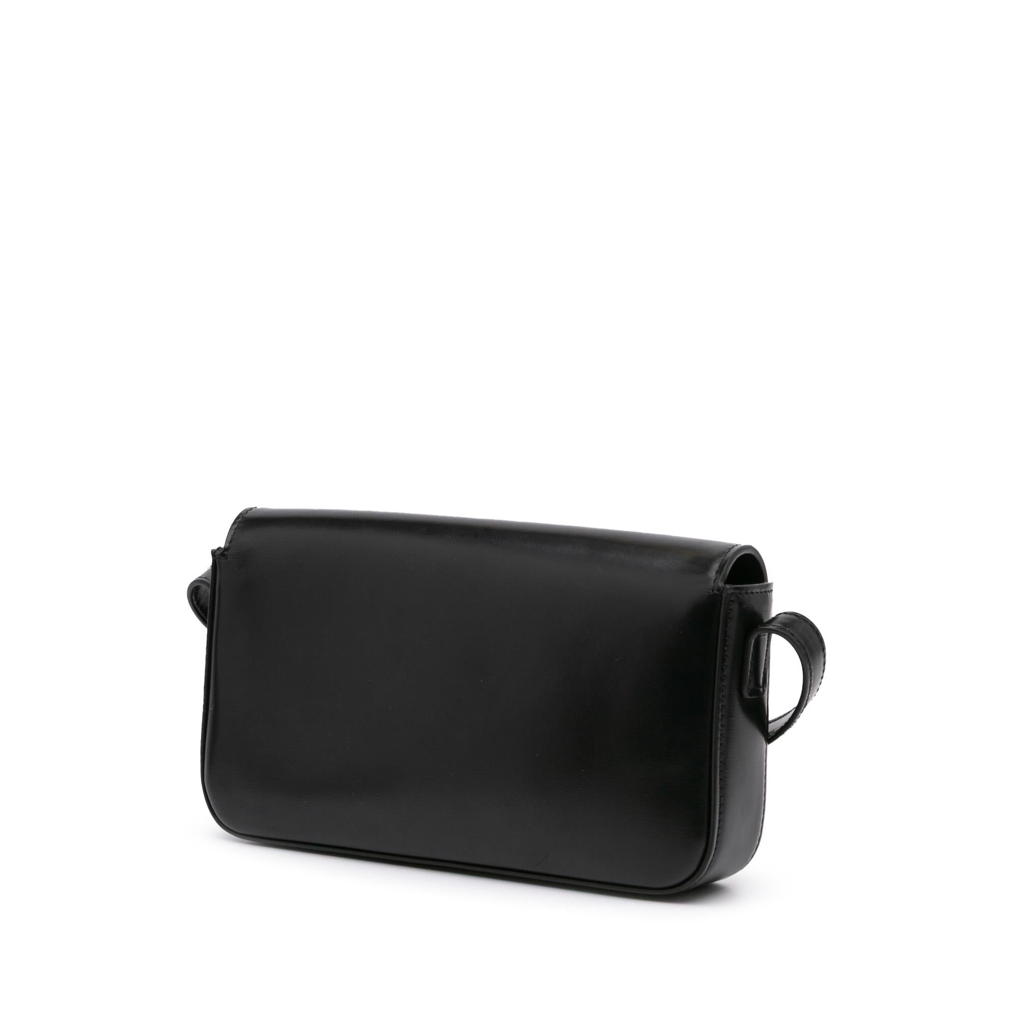 Celine Triomphe Leather Claude Shoulder Bag