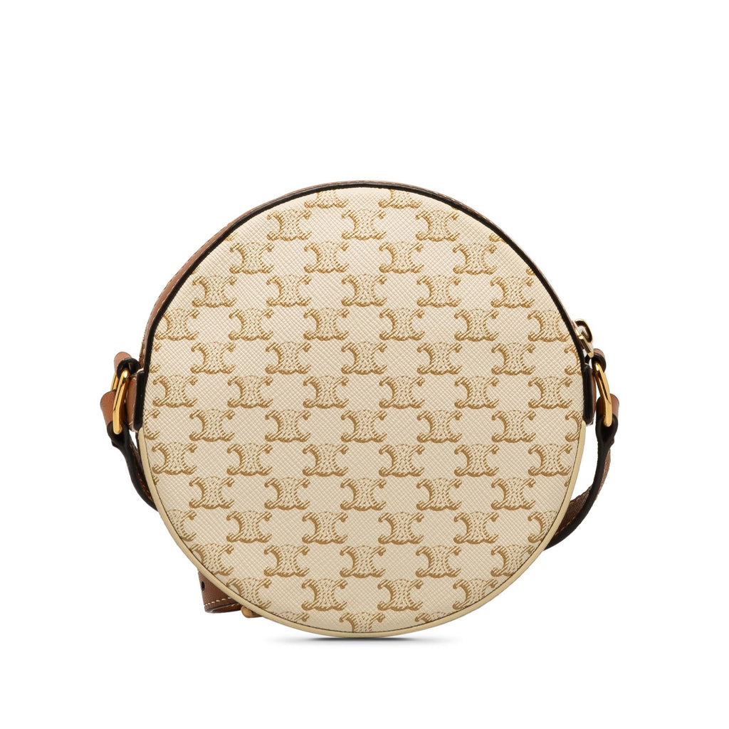 Celine Triomphe Round Purse on Strap (SHG-RKSIEp)