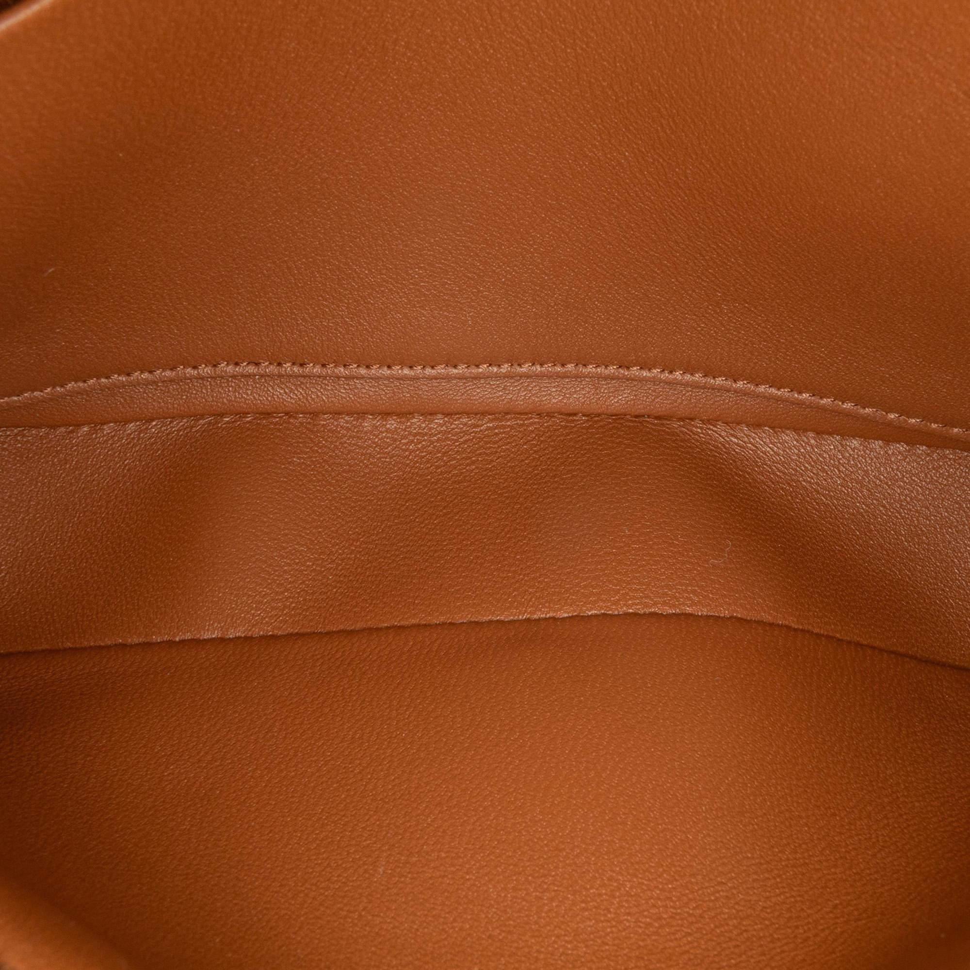 Celine Tweed Triomphe Claude Chain Shoulder Bag