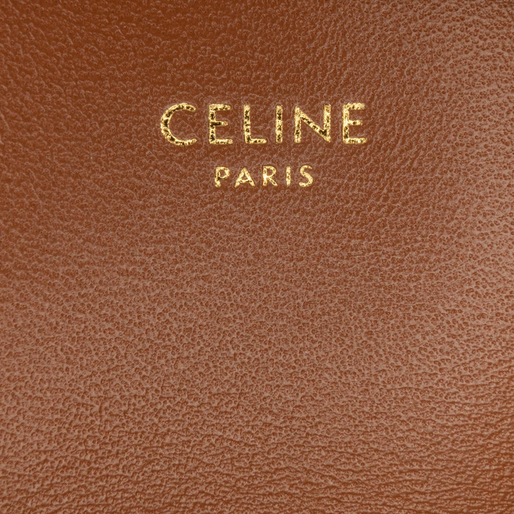 Celine Tweed Triomphe Claude Chain Shoulder Bag