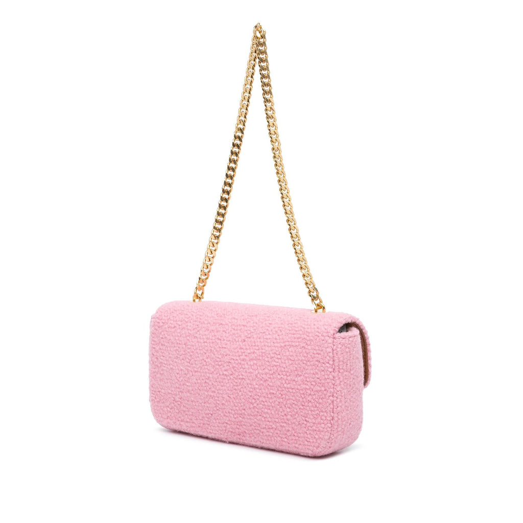 Celine Tweed Triomphe Claude Chain Shoulder Bag