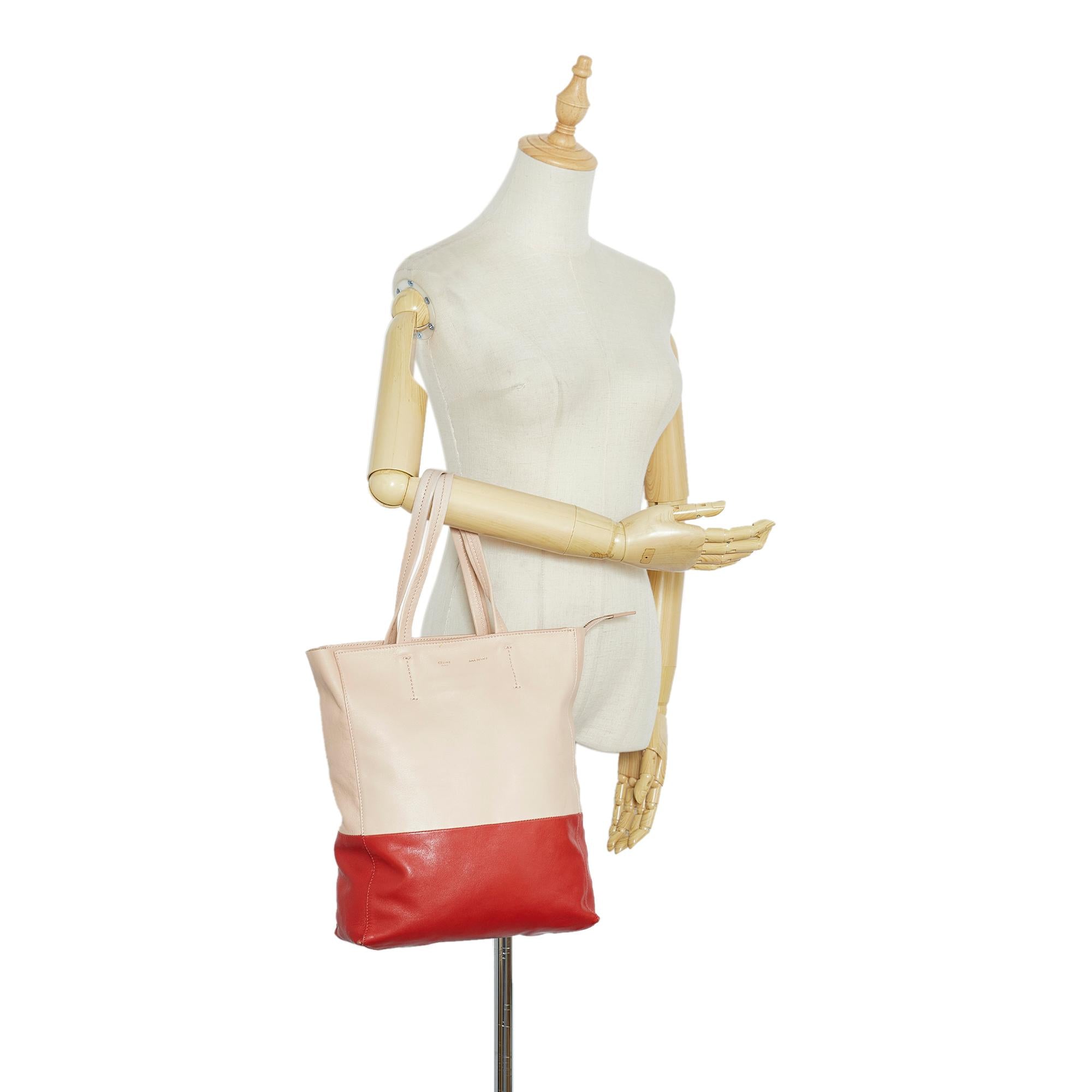 Celine Vertical Cabas Bicolor Tote Bag (SHG-DM2TC7)