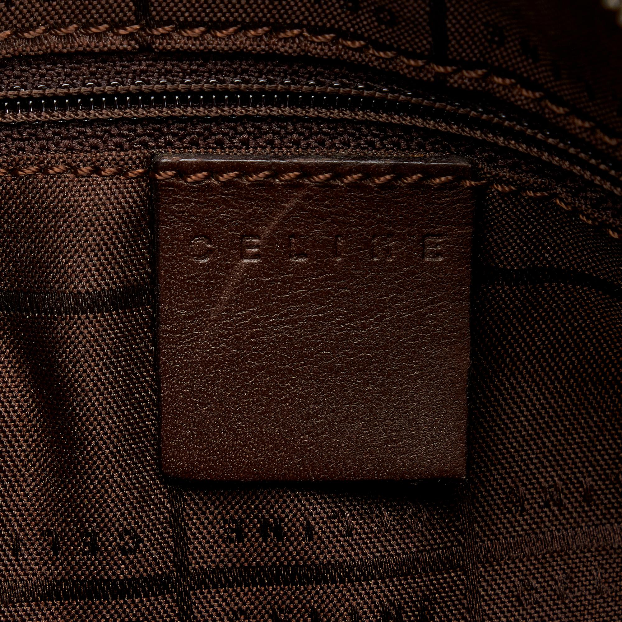 Celine Vintage Barrel Bag Embossed Suede Medium (SHG-Y8CjZx)