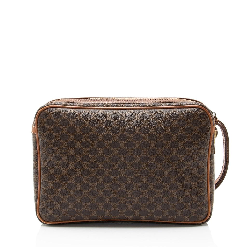 Celine Vintage Macadam Canvas Wristlet