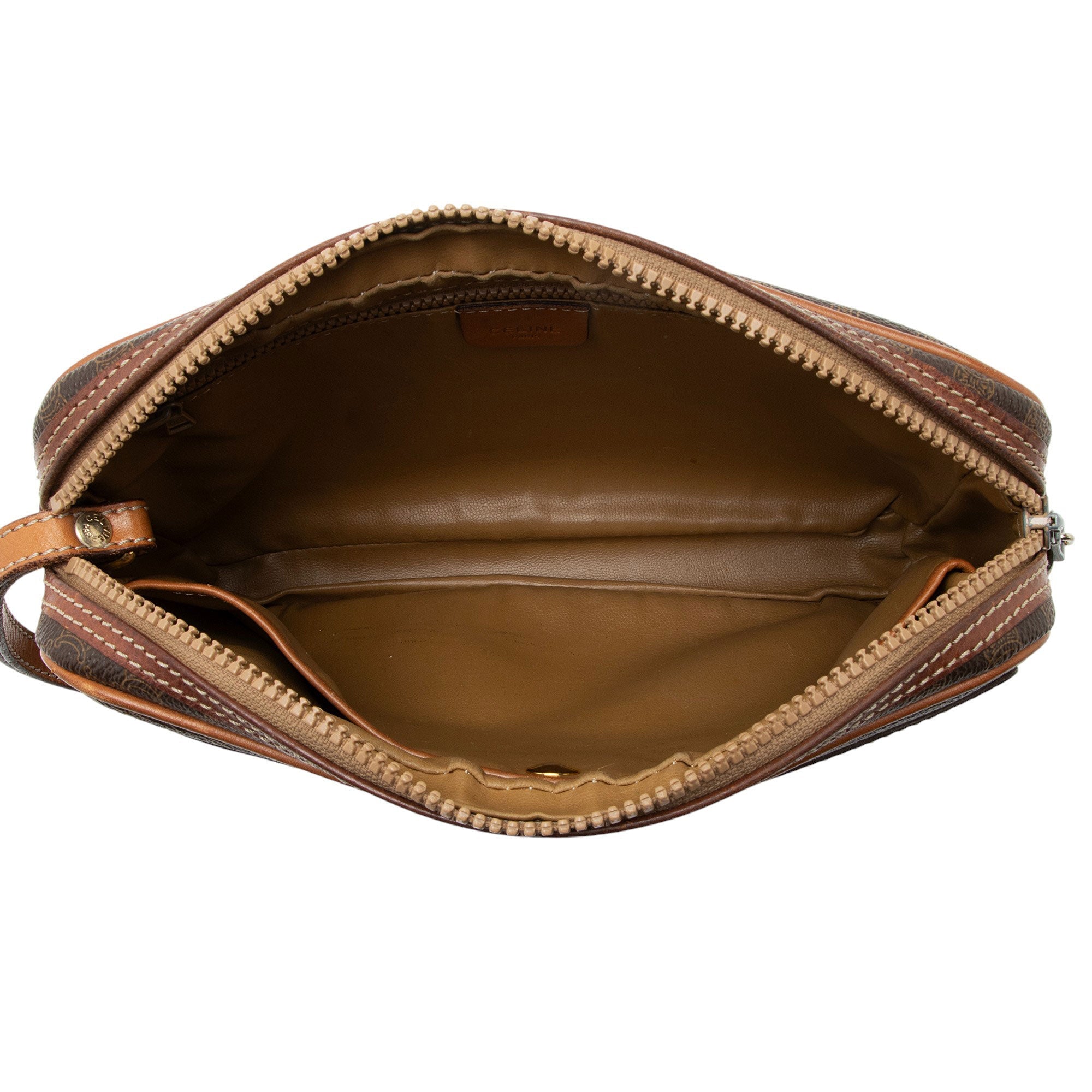 Celine Vintage Macadam Canvas Wristlet