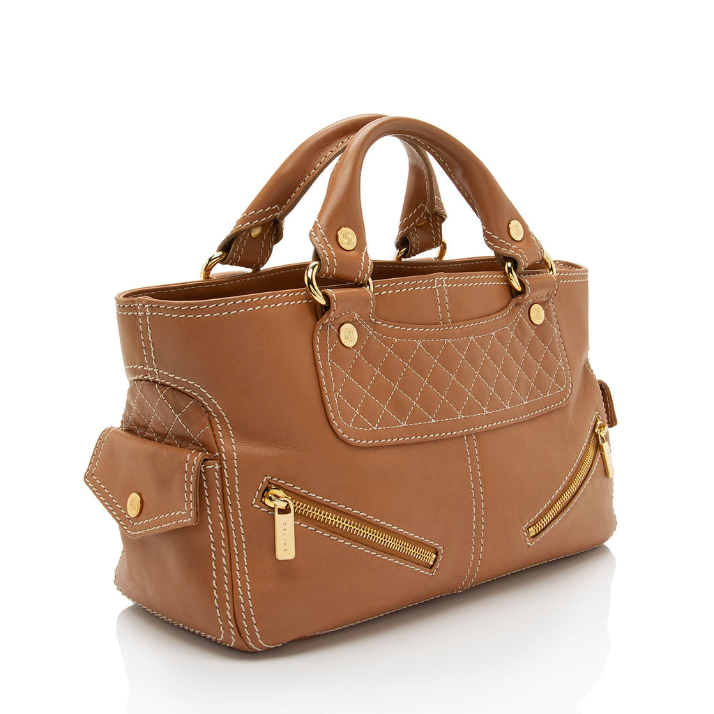 Celine Vintage Leather Biker Boogie Bag